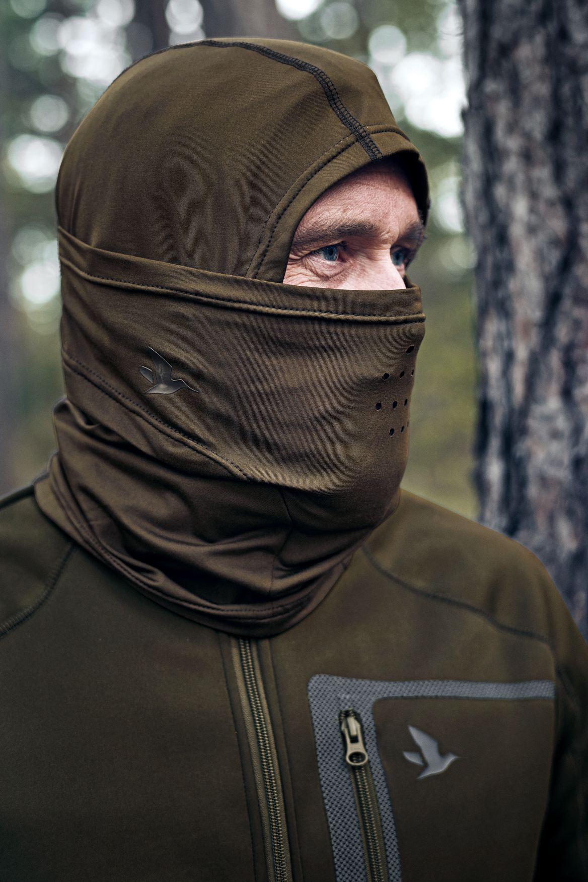 Hawker Scent Control facecover - Pine green
