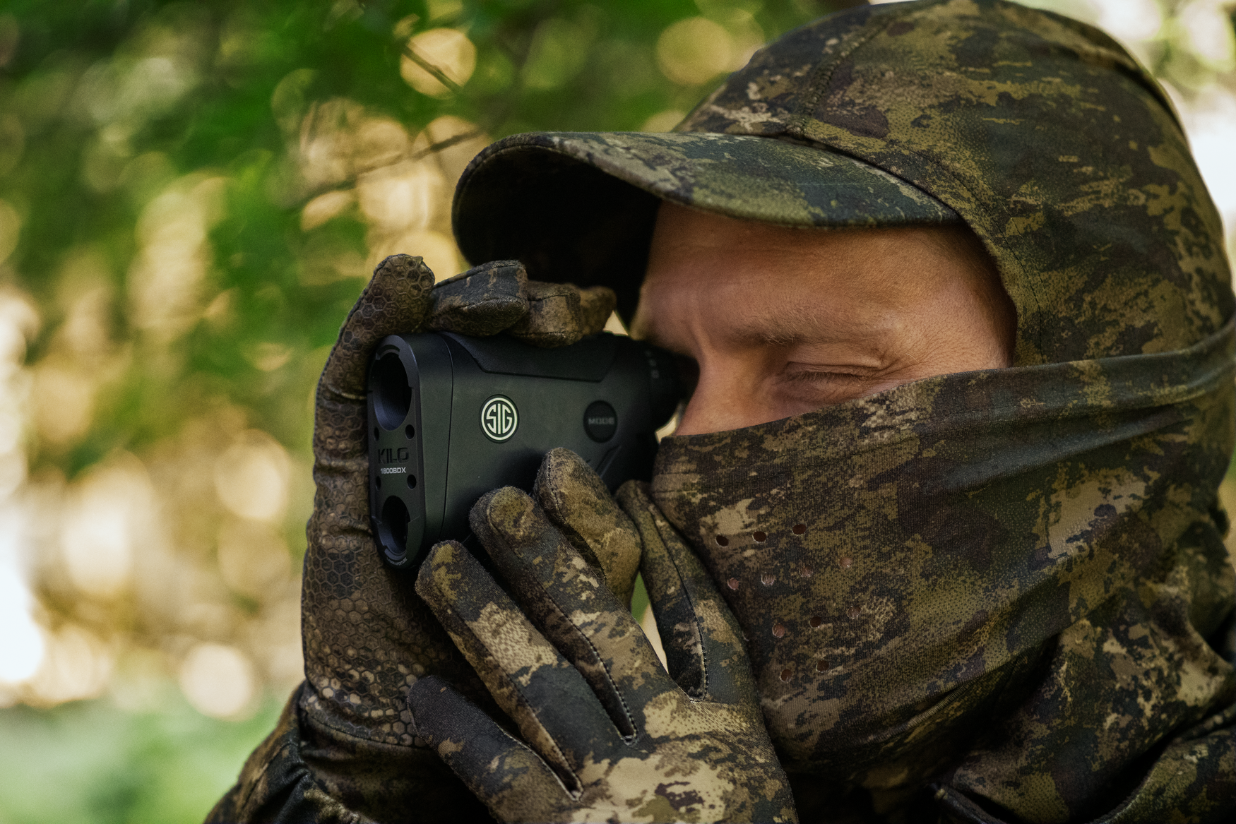 Scent control Camo facecover - InVis green