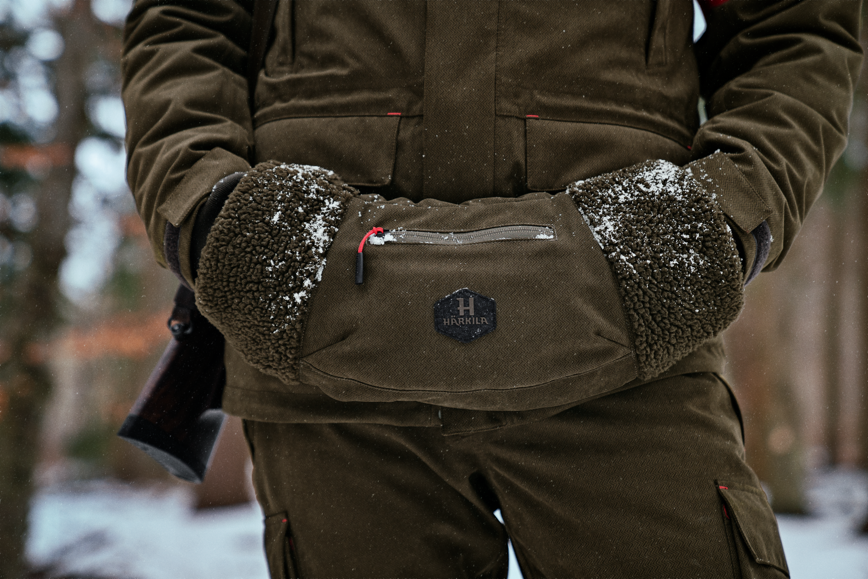 Driven Hunt Heat muffe - Willow green