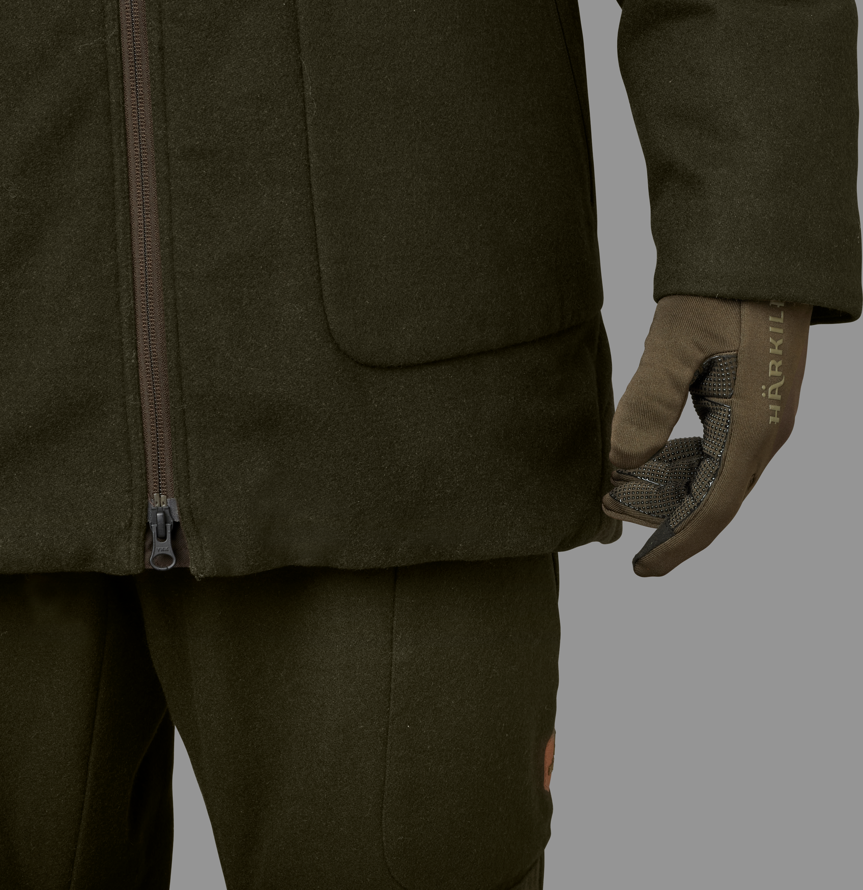 Härkila Power Stretch handske - Shadow brown
