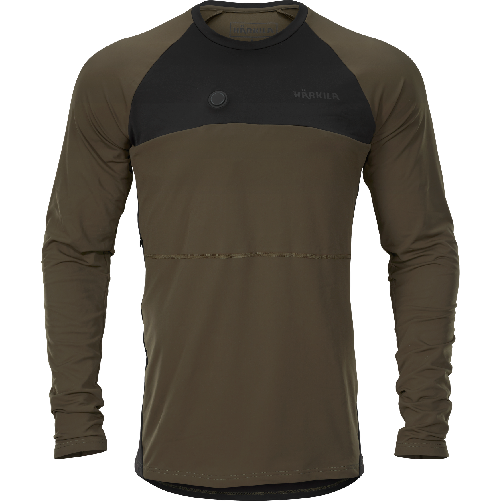 Härkila Heat USB-C L/S t-shirt - Willow green/Black