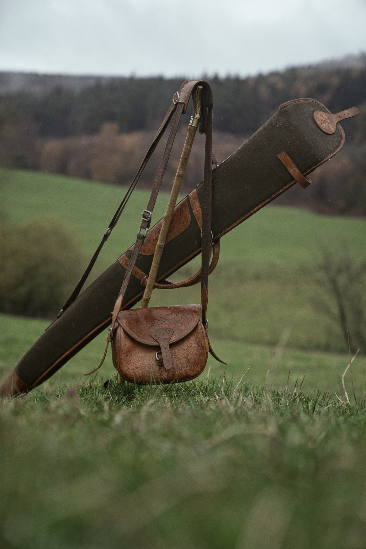 Retrieve Fourreau pour fusil en canvas/cuir - Warm olive