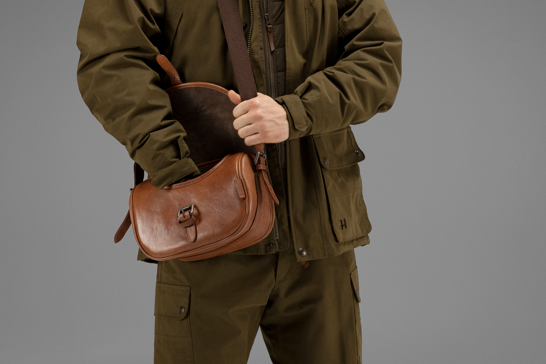 Retrieve Sac à cartouches p/125cartouch - Cognac
