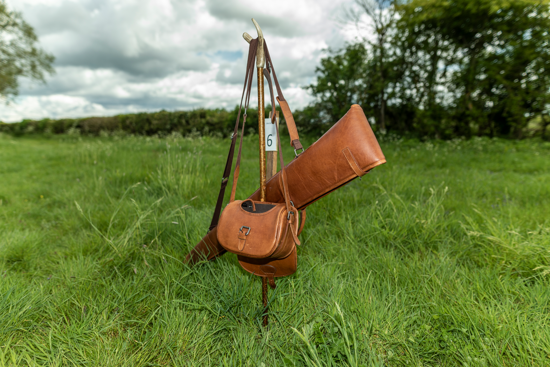 Retrieve cartridge bag f/125 cartridges - Cognac