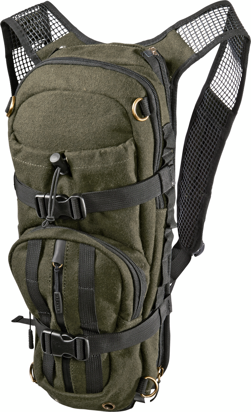 Alta rucksack in melton wool - Hunting green