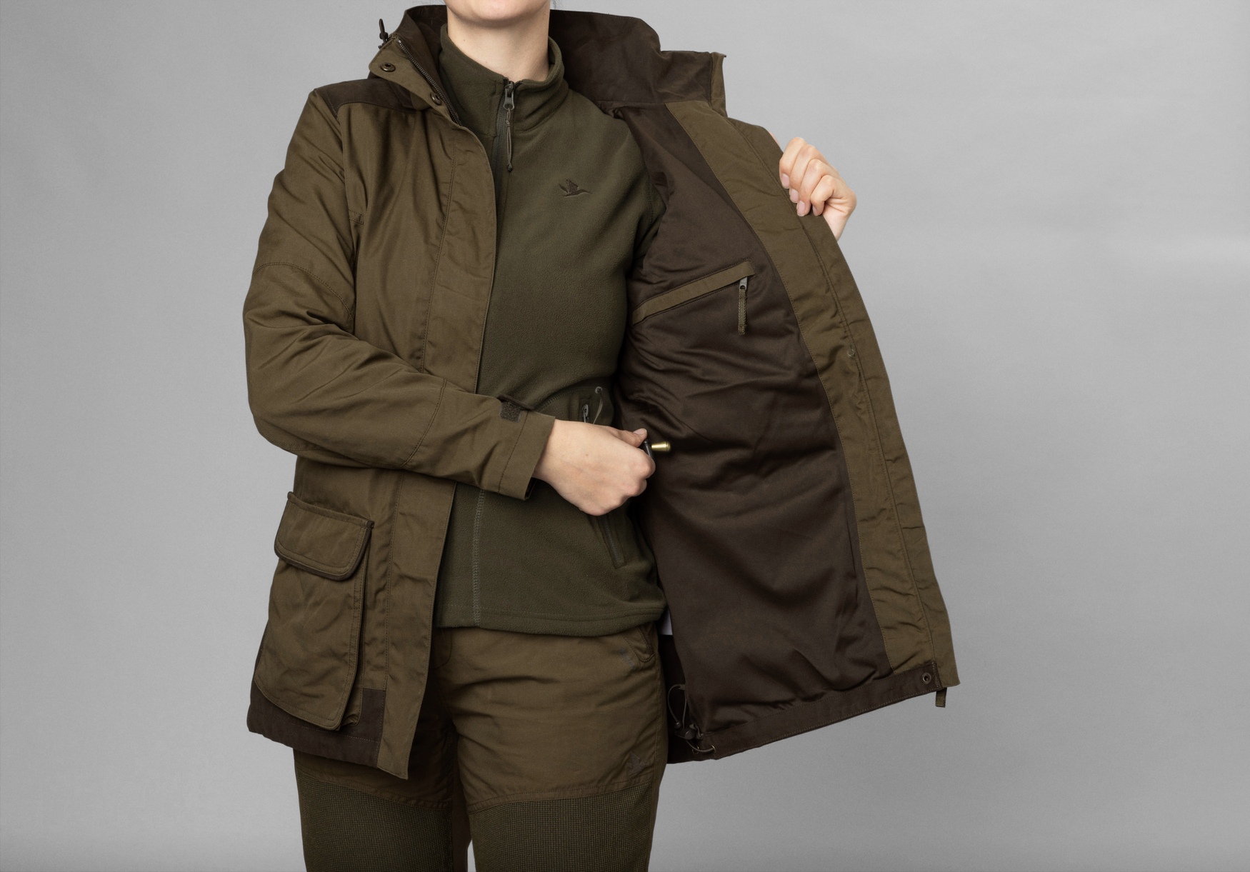 KeyPoint Kora Jakke - Pine Green/Grizzly Brown