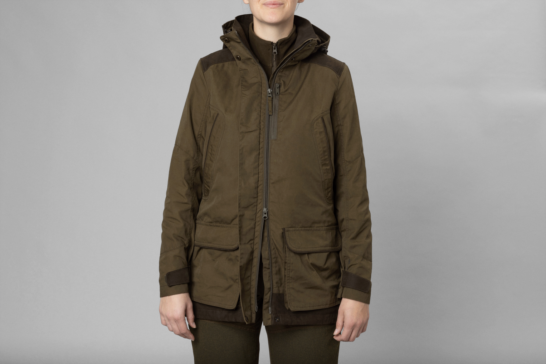 KeyPoint Kora Jakke - Pine Green/Grizzly Brown