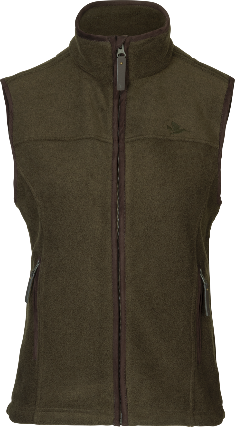 Woodcock Ivy Fleece Vest - Pine green melange