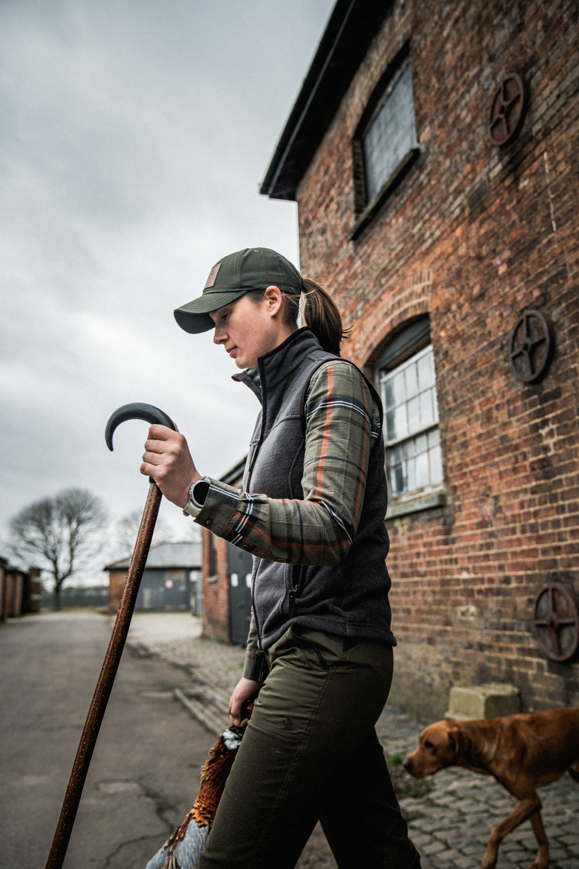 Woodcock Ivy Fleece Vest - Dark Grey Melange