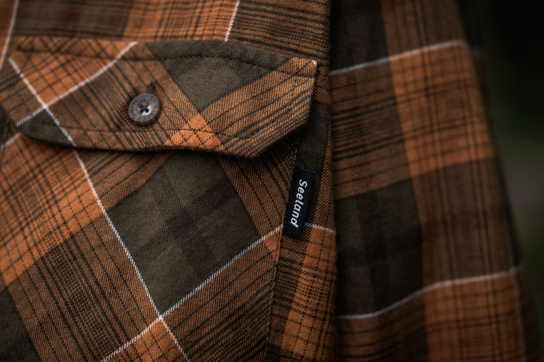 Skye Highseat Bluse Women - Grizzly Brown/Terracotta Check