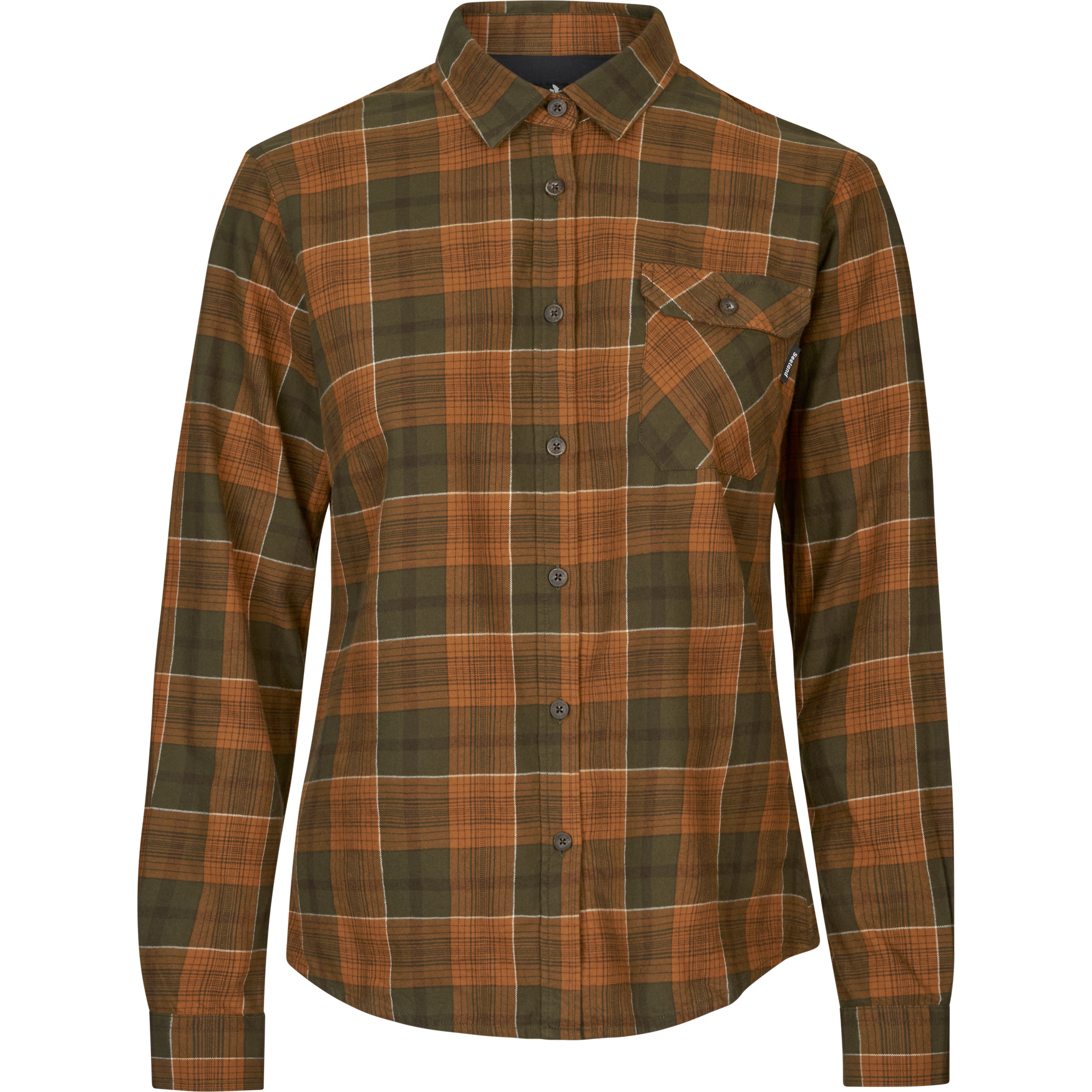 Skye Flannel Shirt - Grizzly Brown/Terracotta Check