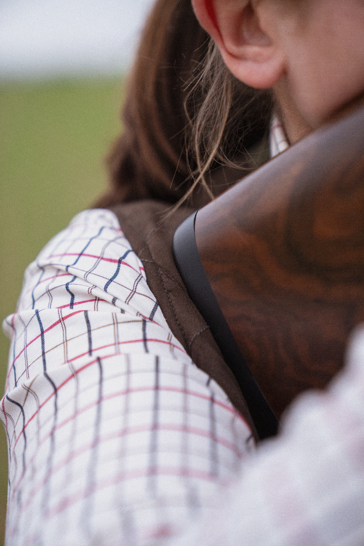 Chemise de tir Kerry - Cabernet/Blue Check