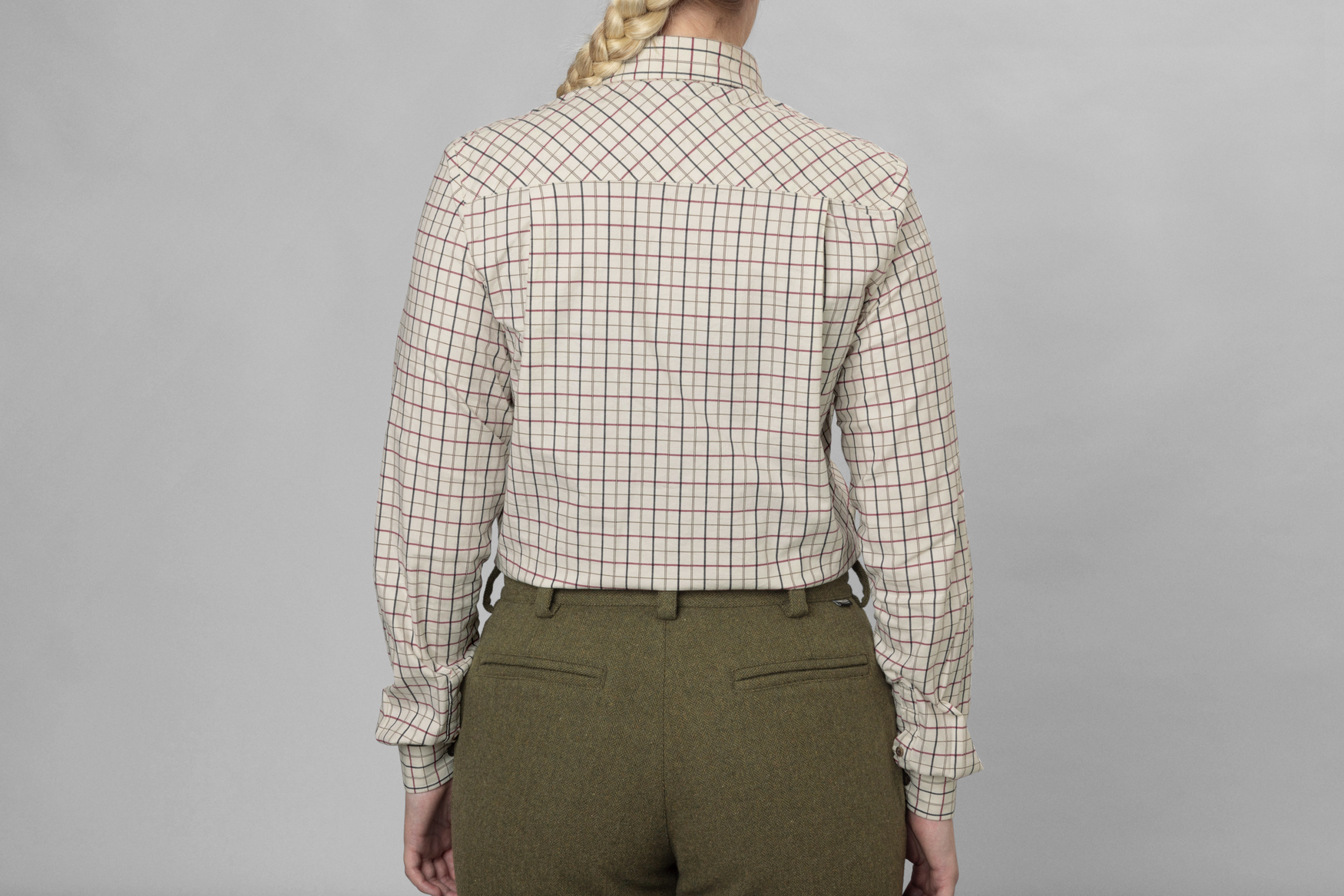 Kerry Shooting Skjorte - Cabernet/Blue Check