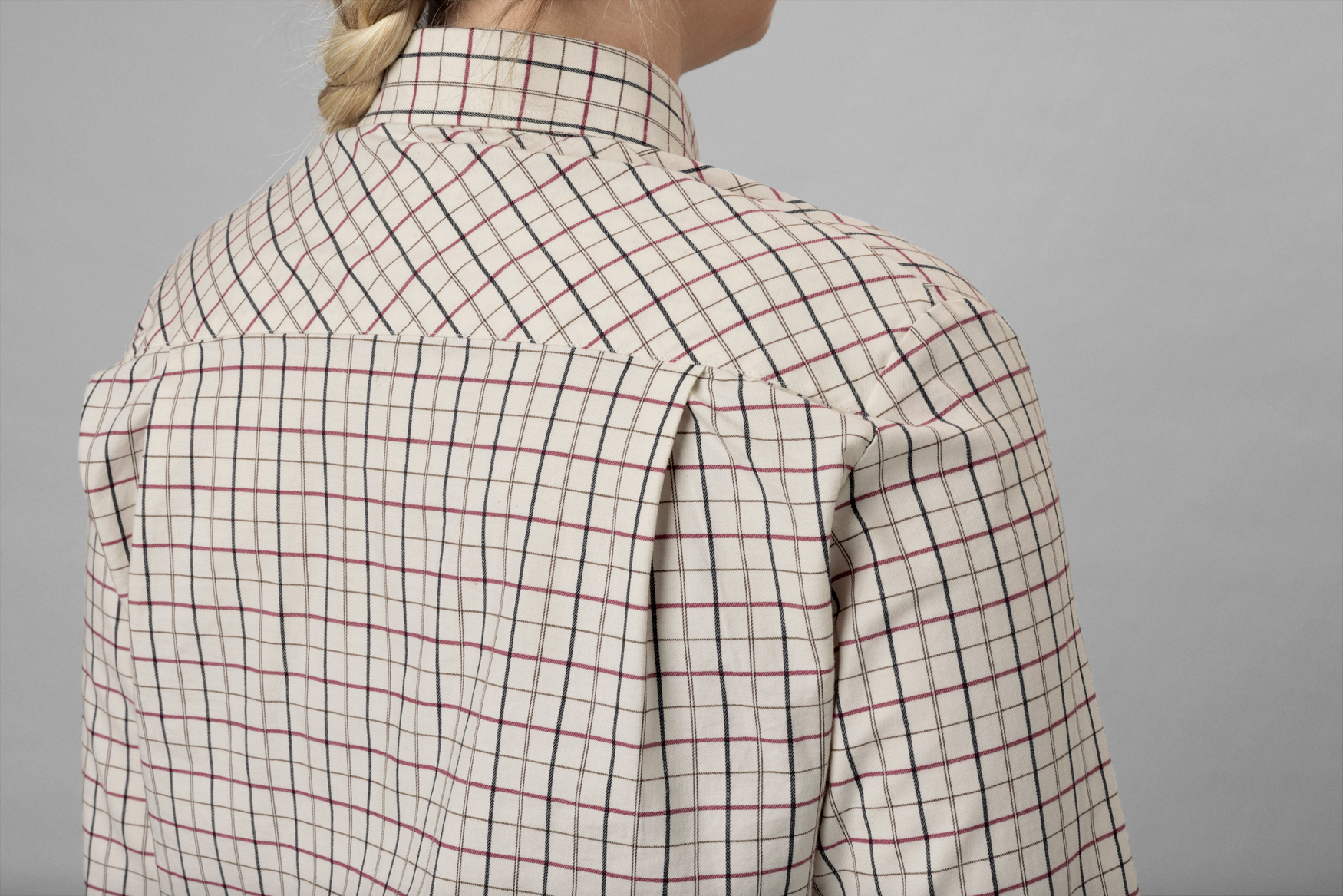 Kerry Shooting Skjorte - Cabernet/Blue Check
