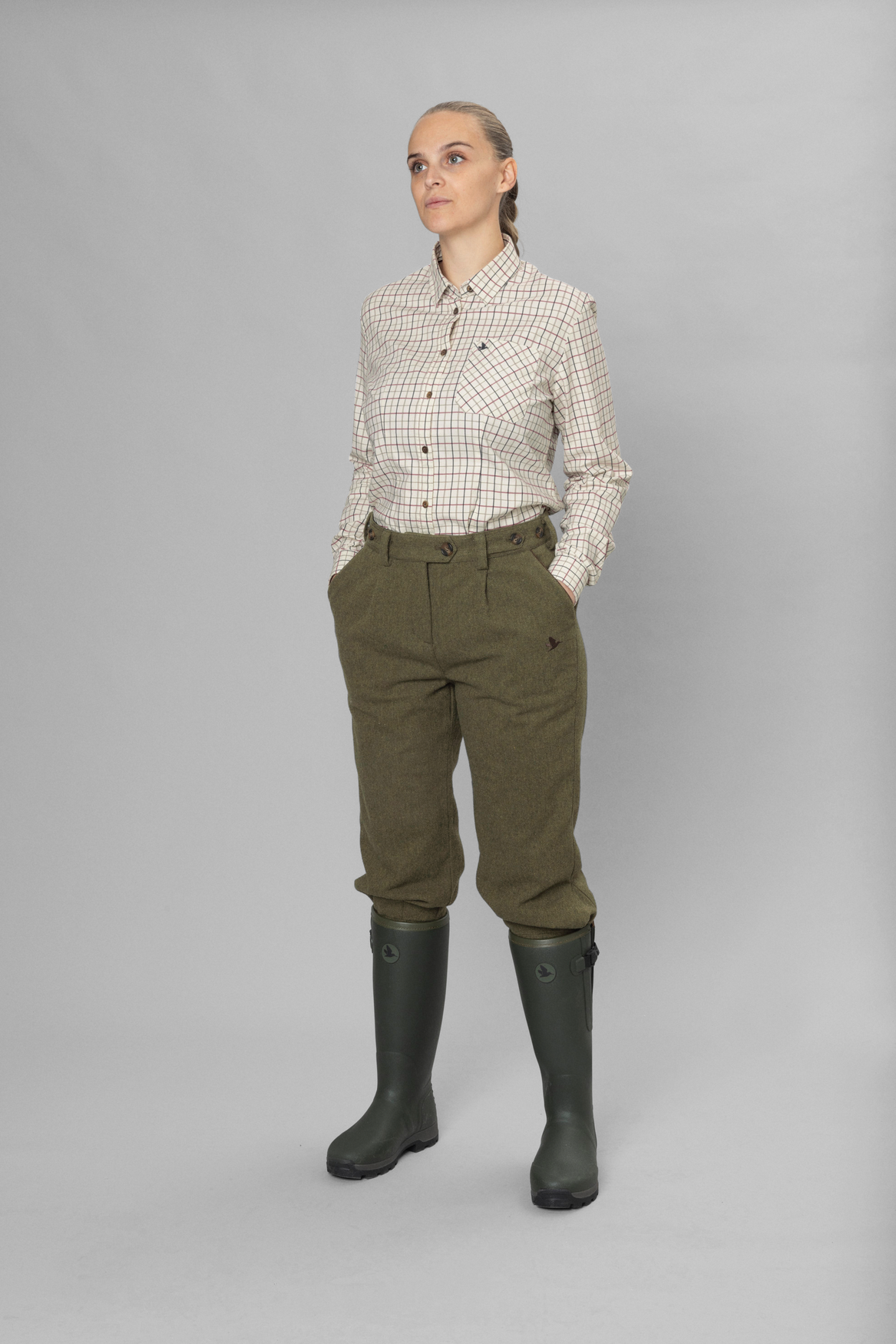 Chemise de tir Kerry - Cabernet/Blue Check