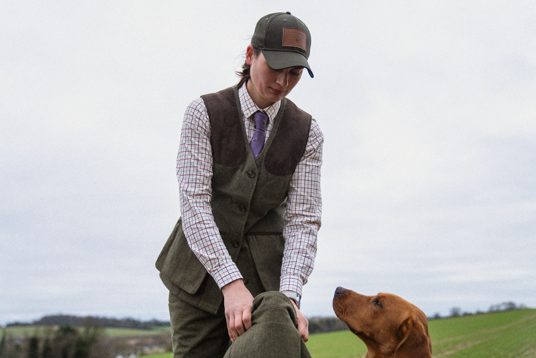 Chemise de tir Kerry - Cabernet/Blue Check