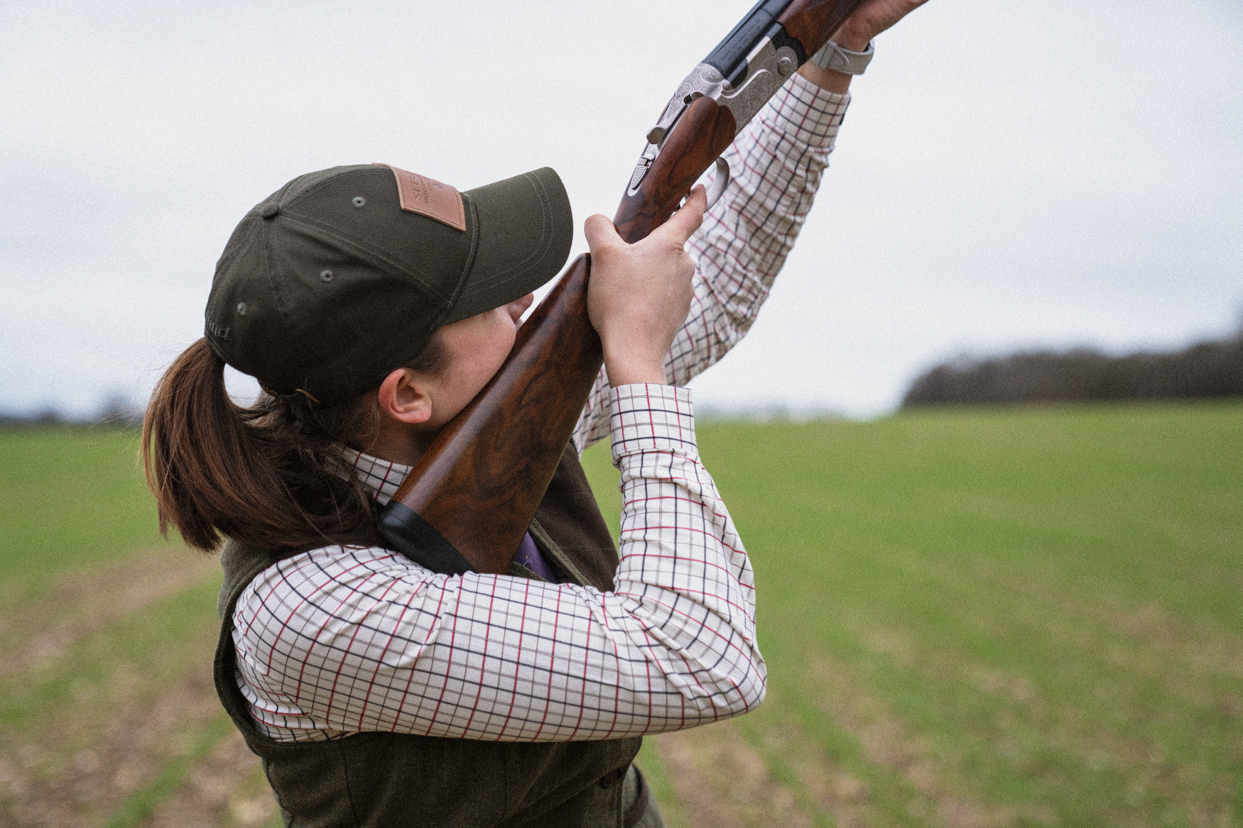 Chemise de tir Kerry - Cabernet/Blue Check