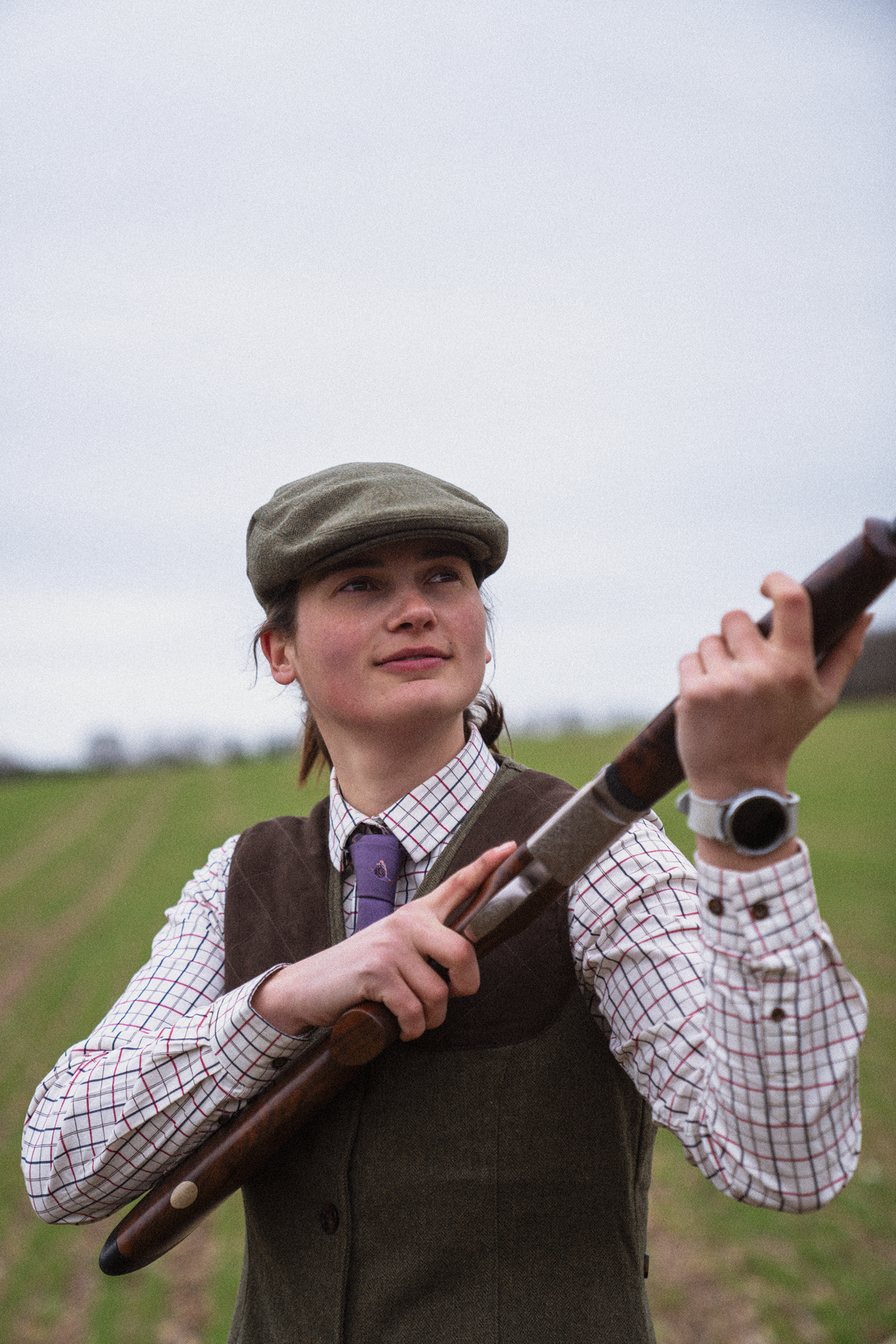 Kerry Shooting Skjorte - Cabernet/Blue Check