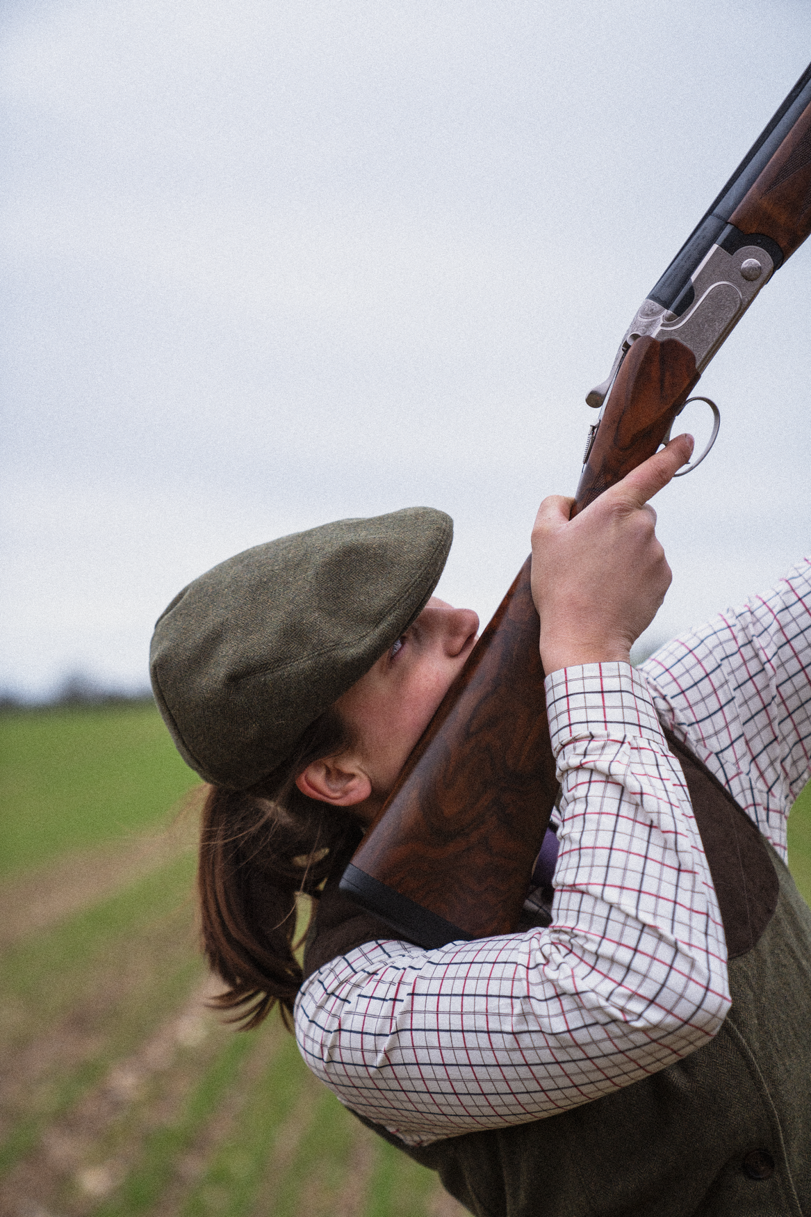 Kerry Shooting Skjorte - Cabernet/Blue Check