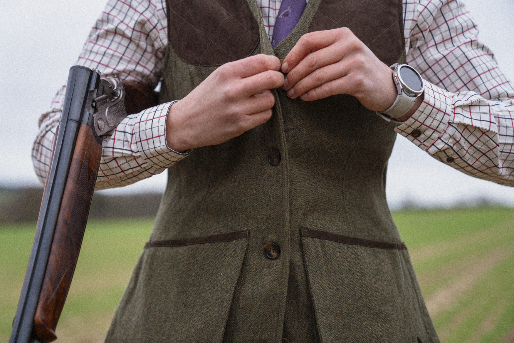 Hillside Harriet Waistcoat - Moss green