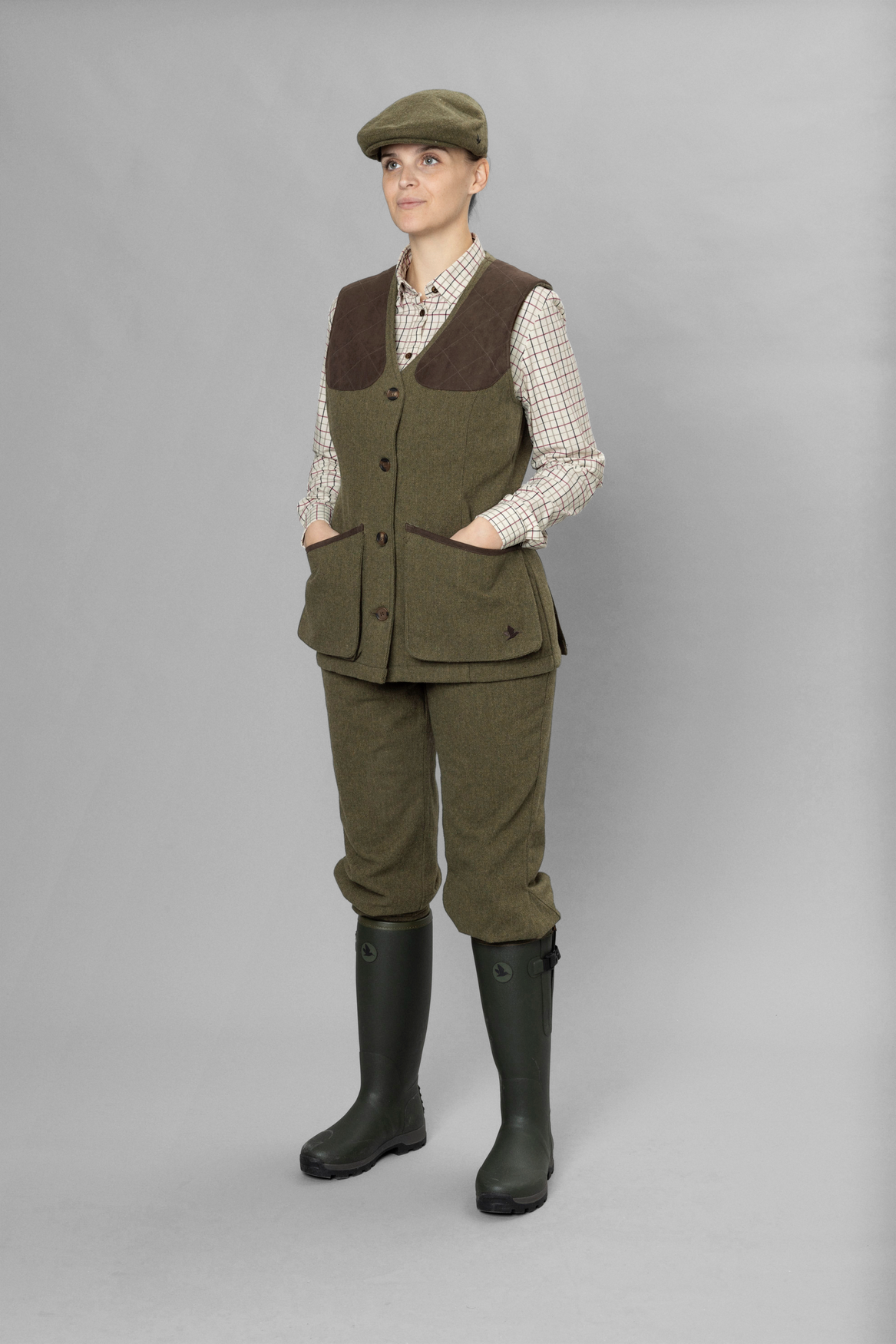 Hillside Harriet Waistcoat - Moss green