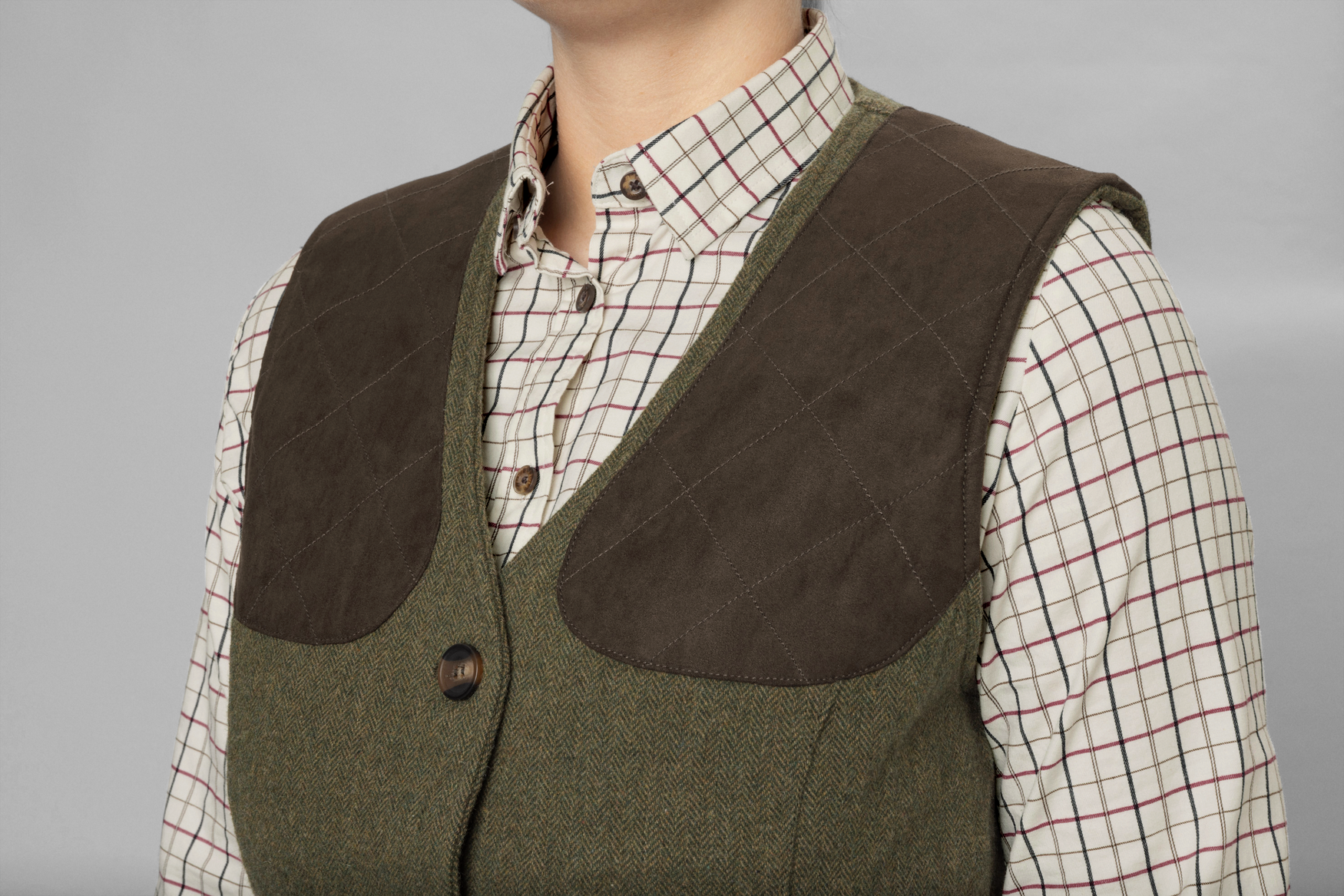 Hillside Harriet Waistcoat - Moss green