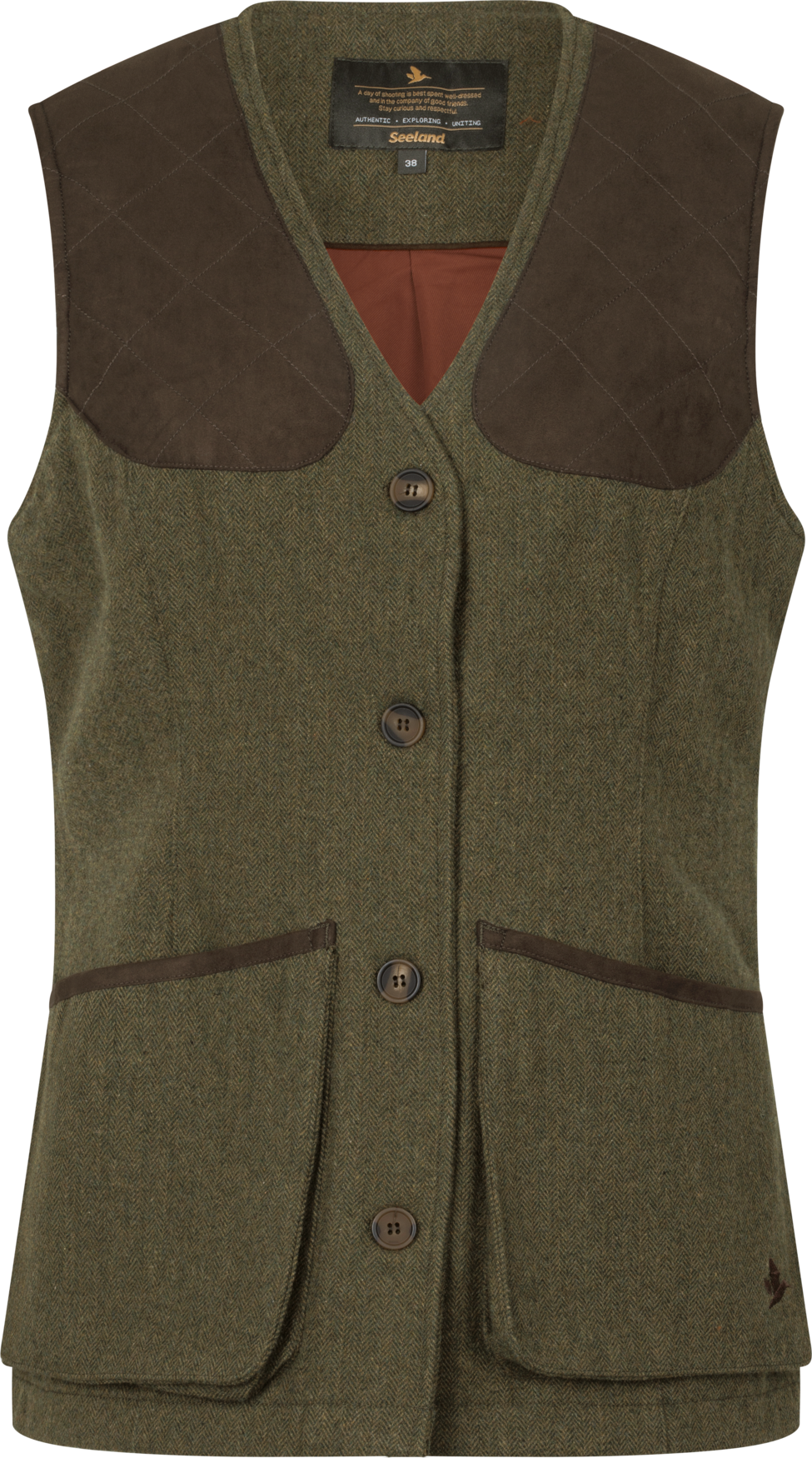 Hillside Harriet Vest - Moss green