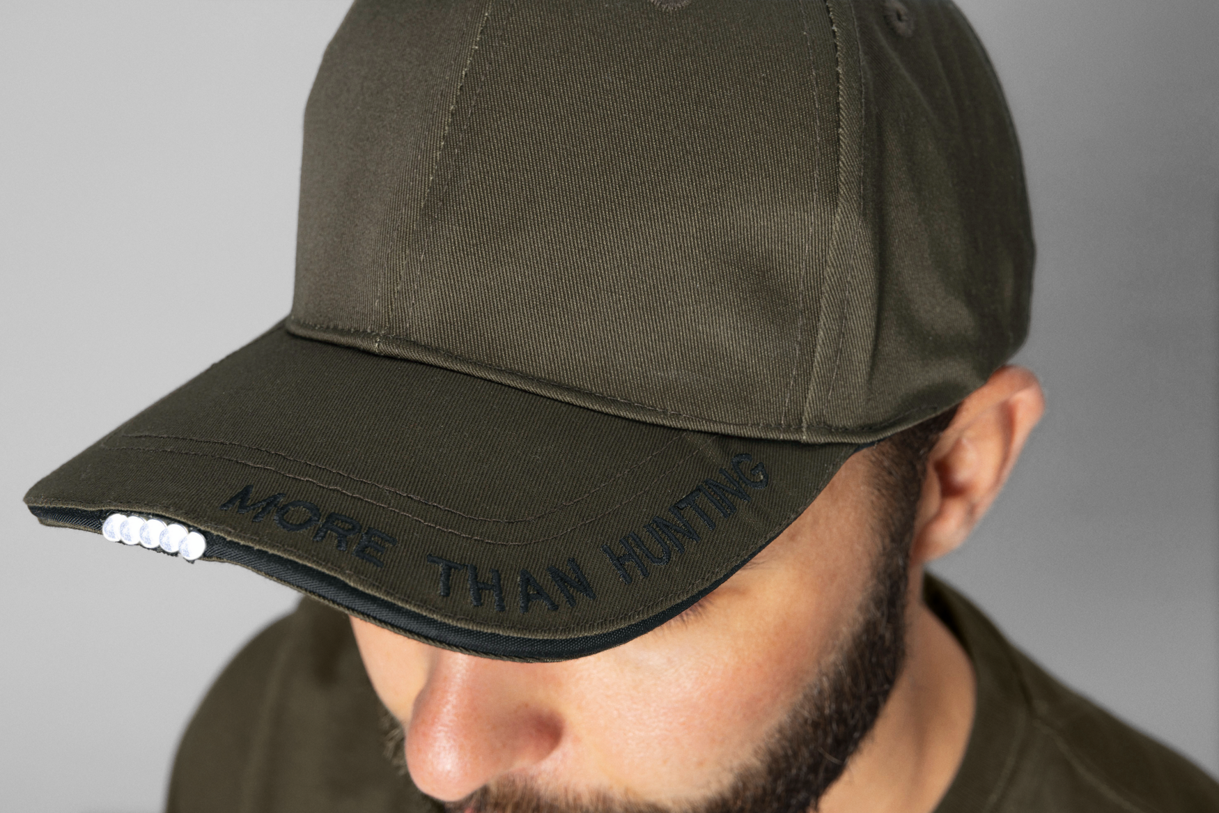 Slate LED Cap - Pine green