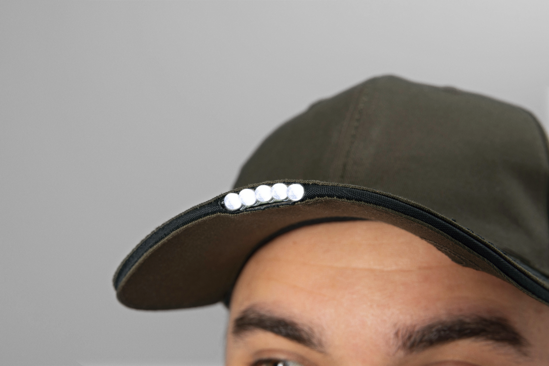 Slate LED Cap - Pine green