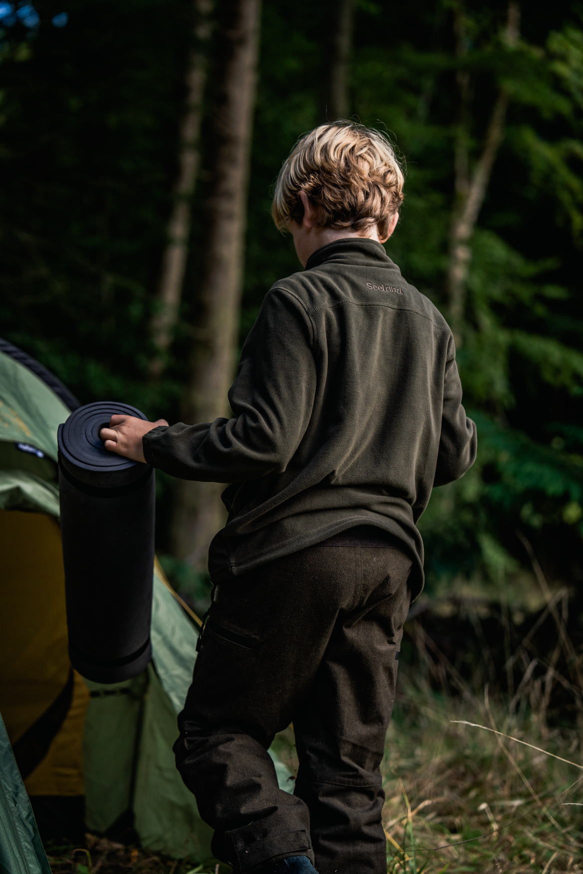 Benjamin Junior Fleecejacke - Pine green