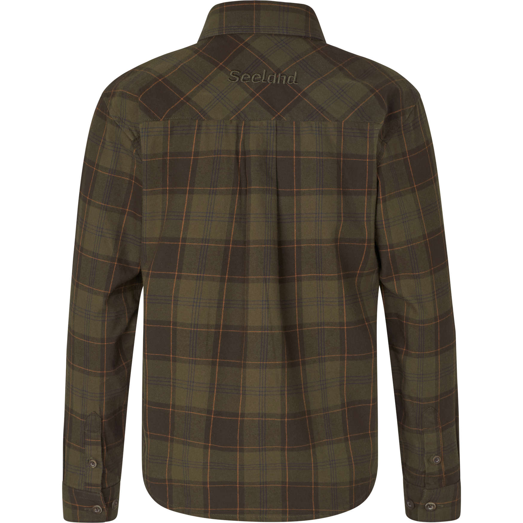 Glen Junior Flannel Skjorte - Pine Green/Dark Navy Check