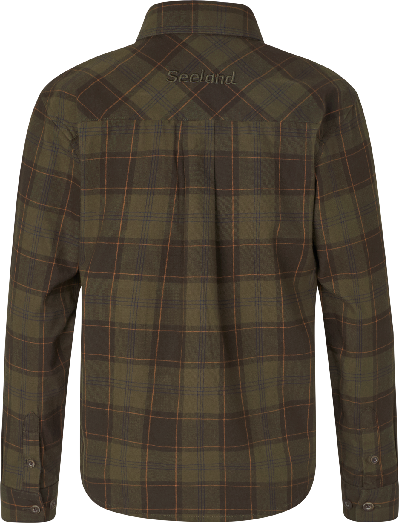 Glen Junior Flannel Skjorte - Pine Green/Dark Navy Check
