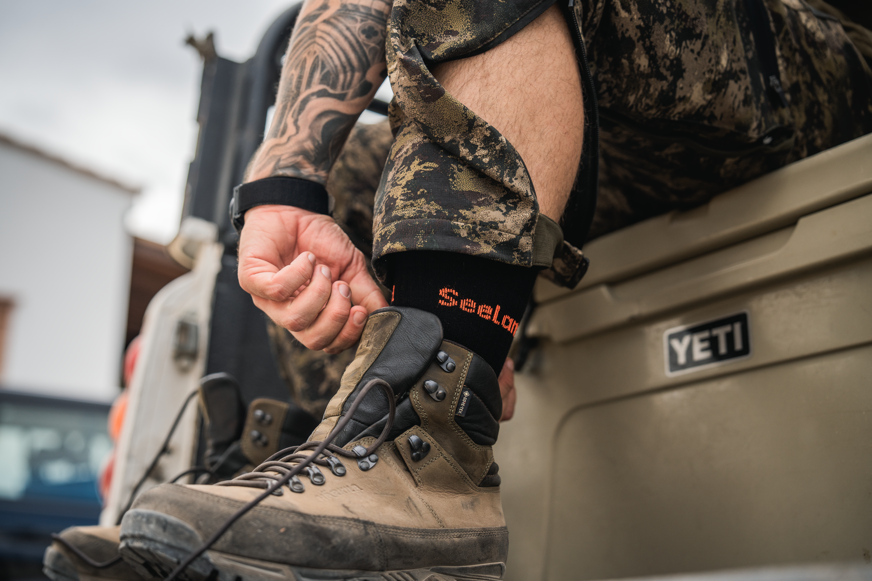 Field Coolmax-strømpe - 2Pack - Black/Dark Grey