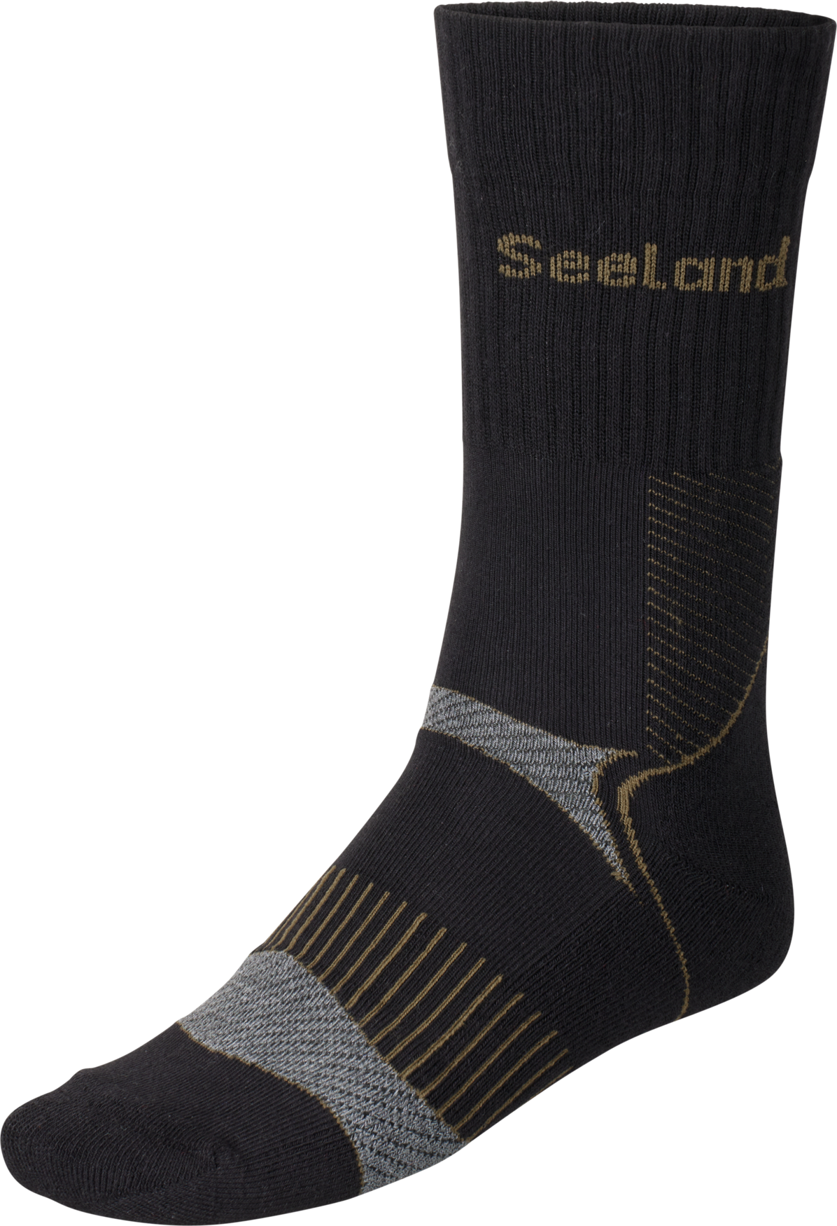 Field Coolmax-strømpe - 2Pack - Black/Dark Grey