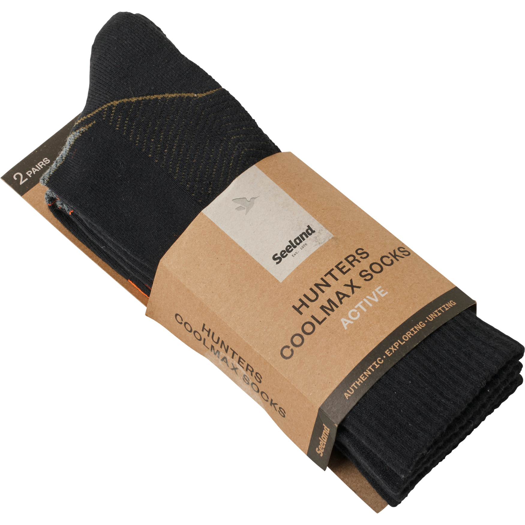 Chaussette Field Coolmax - 2Pack - Black/Dark Grey