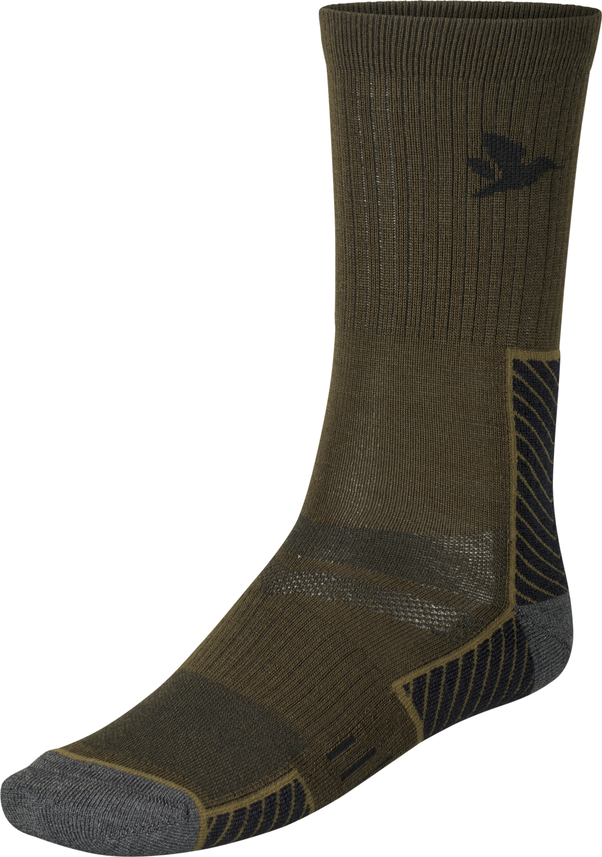 Field Merino-strømpe - 2Pack - Pine Green/Military Olive