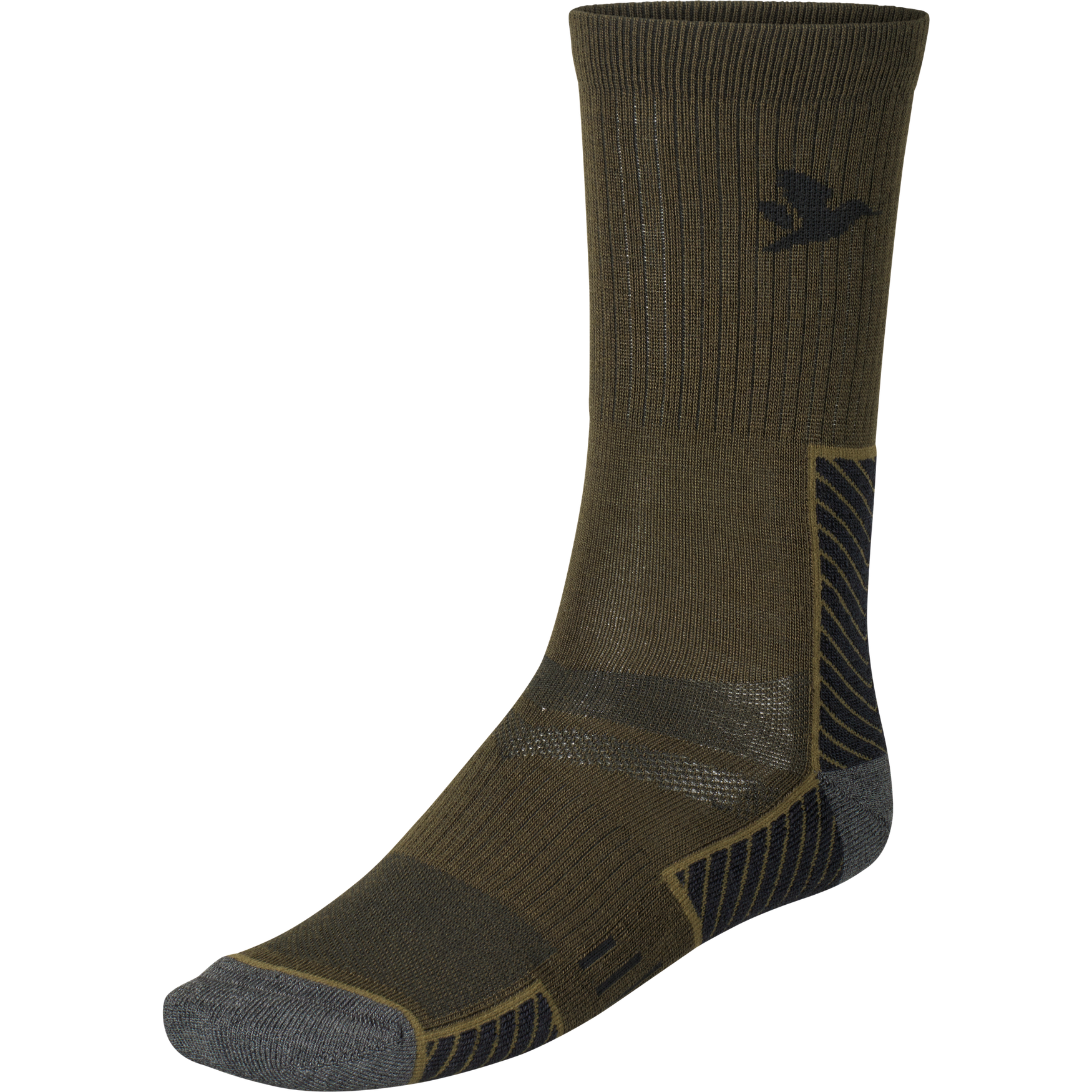 Field Merino-strømpe - 2Pack - Pine Green/Military Olive