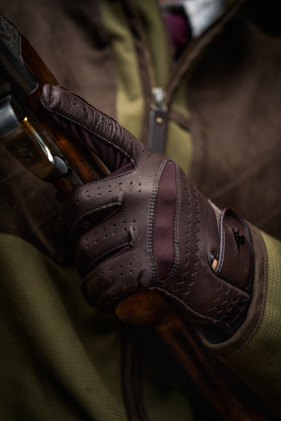Aim Shooting Gloves - Chocolate Torte