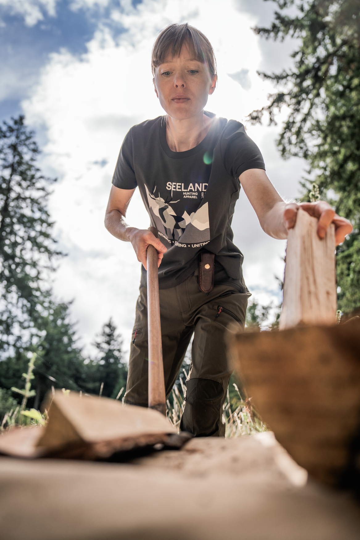 Sadie T-shirt - Pine green