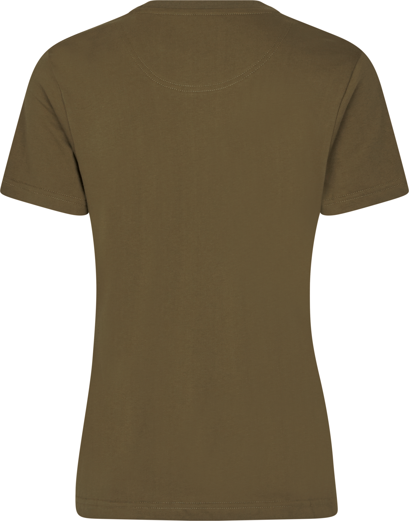 Deer On Line Women  T-shirt - Military Olive
