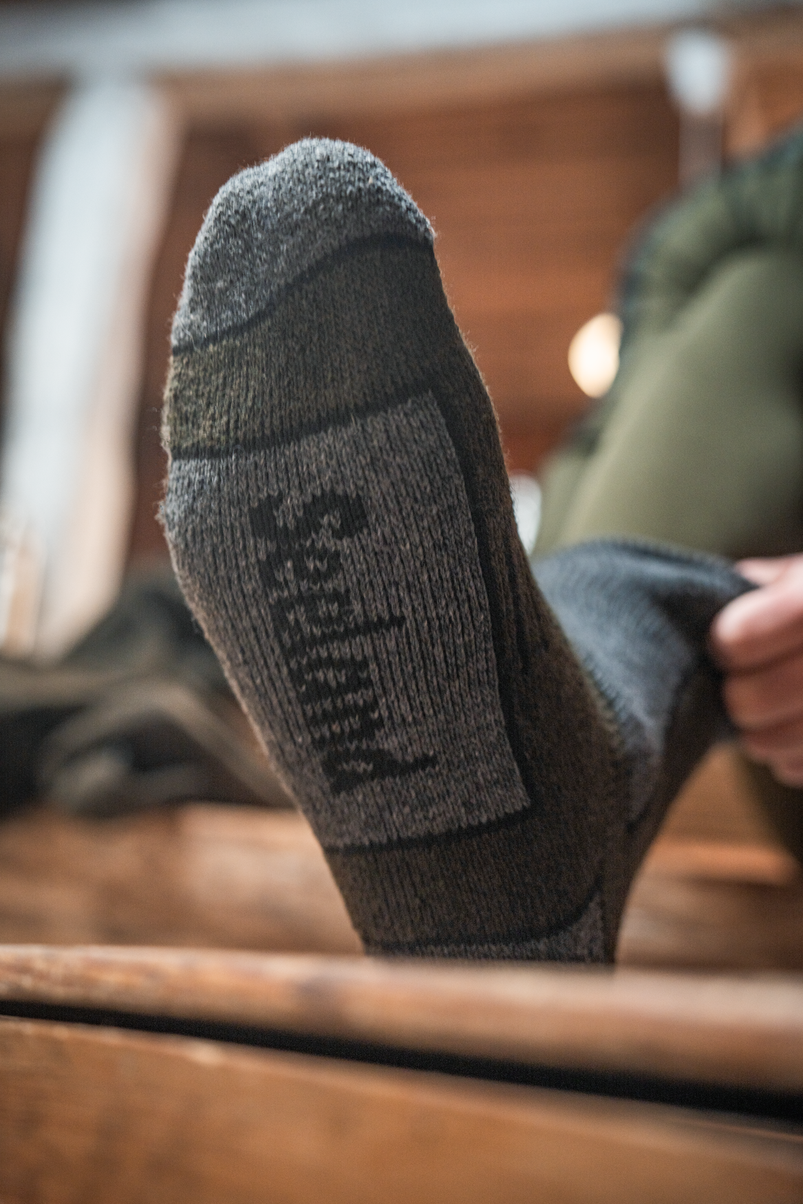 Field Thermo Sock - 2Pack - Pine Green Melange/Grey Melange