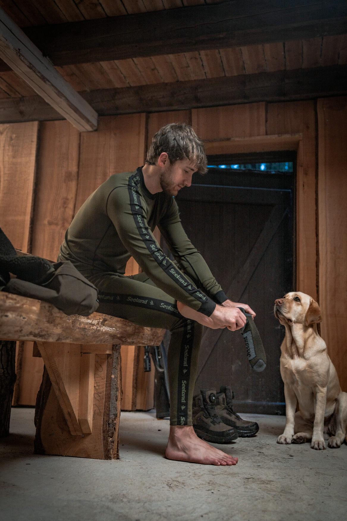 Field Thermo Sock - 2Pack - Pine Green Melange/Grey Melange