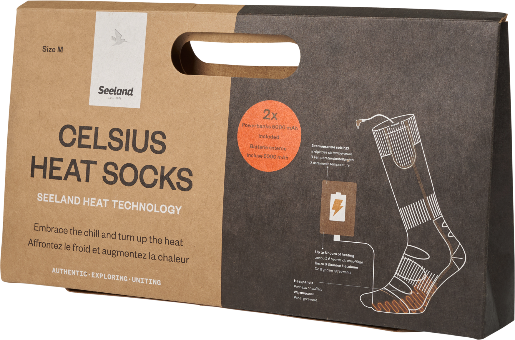 Celsius Heat sok - Pine green melange