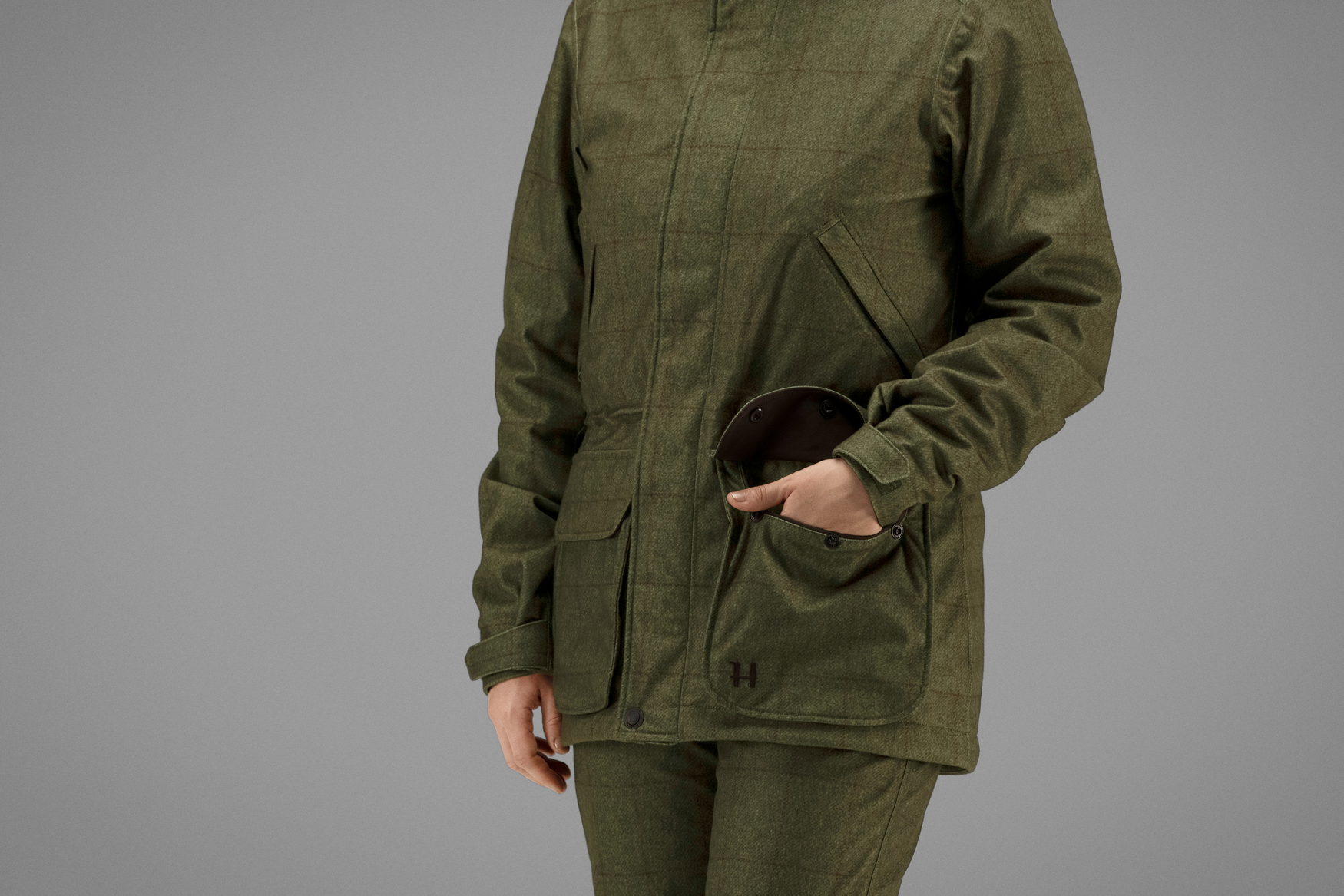 Stornoway Shooting Lady jakke - Willow green