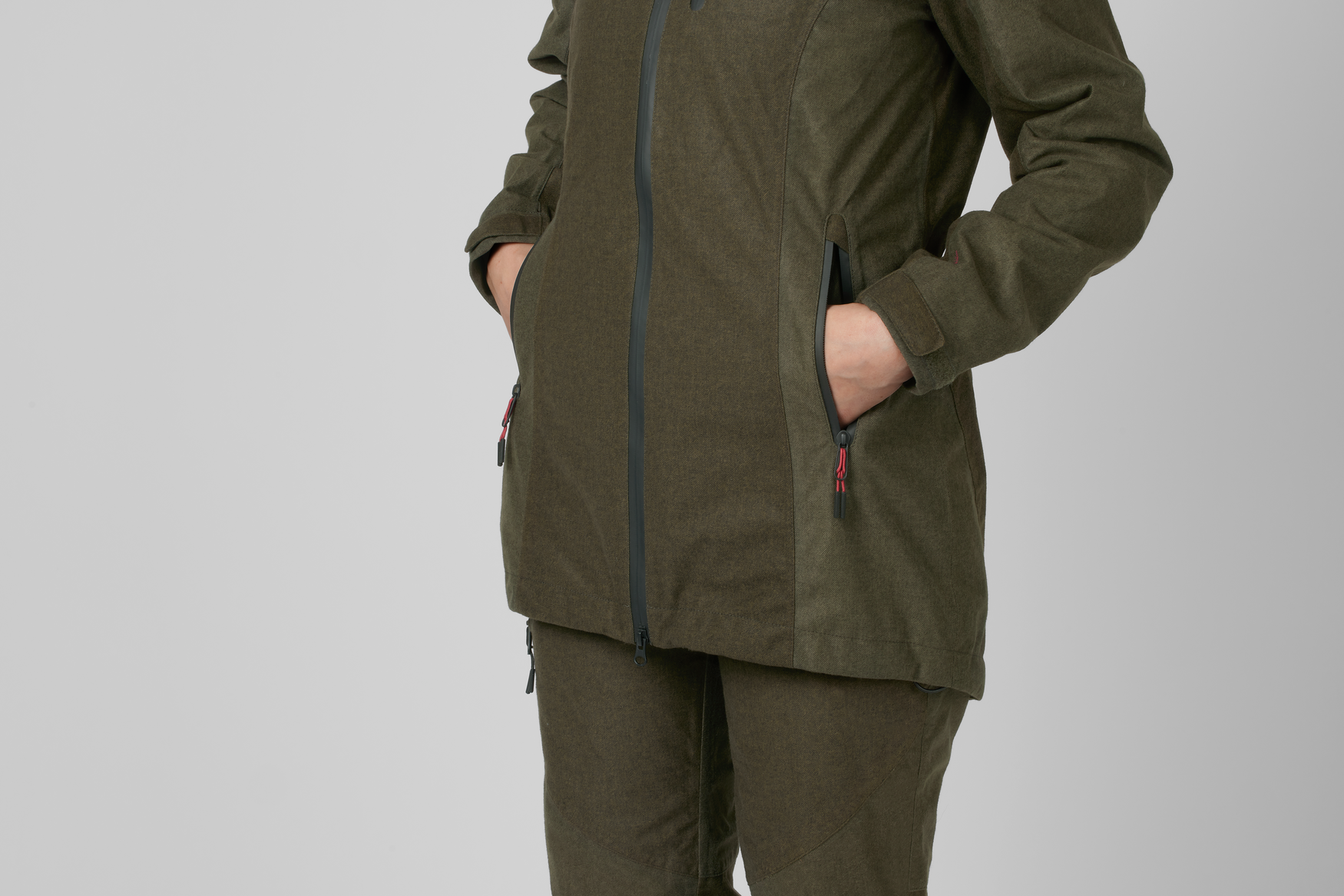 Avail jakke Women - Pine green melange