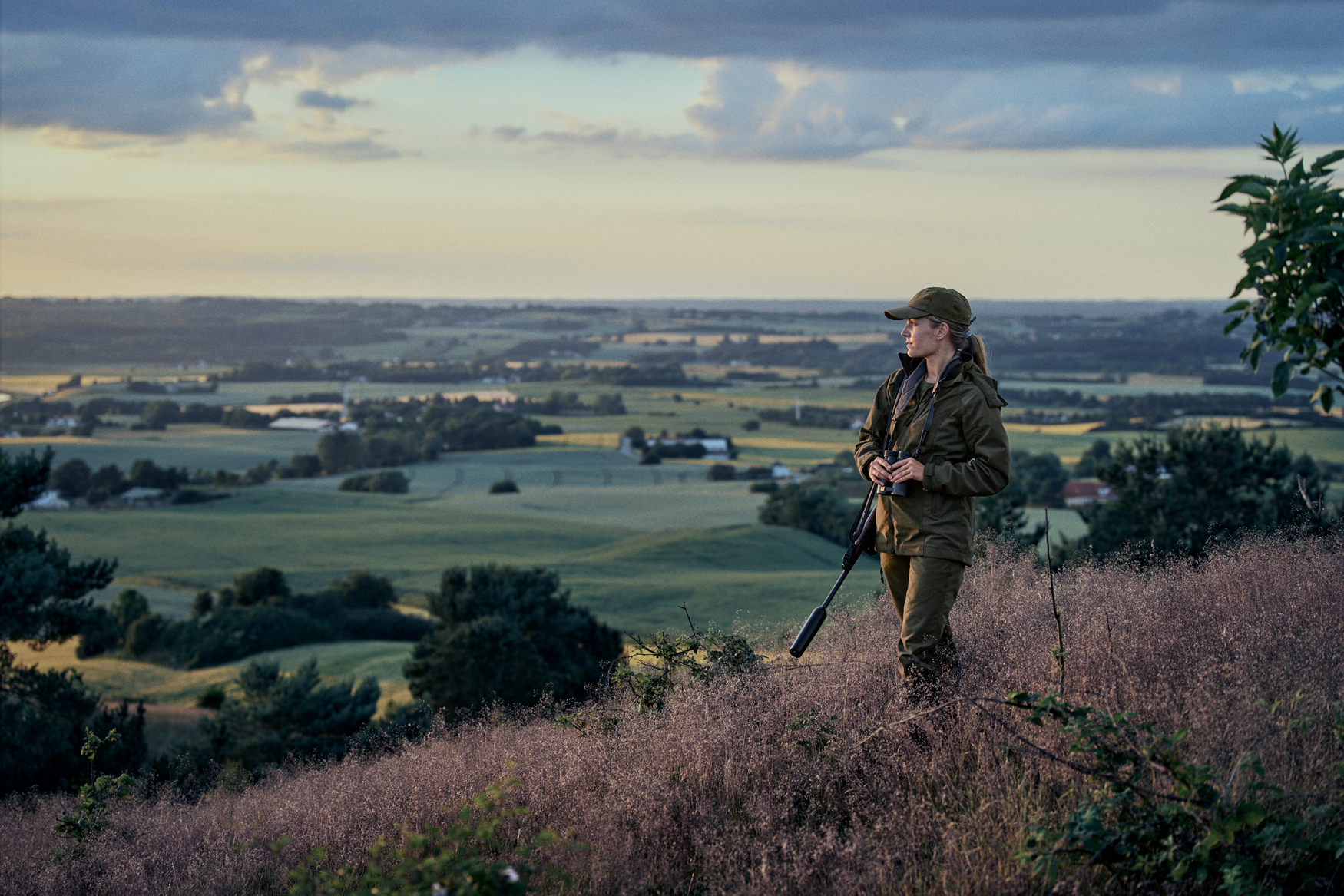 Avail jakke Women - Pine green melange