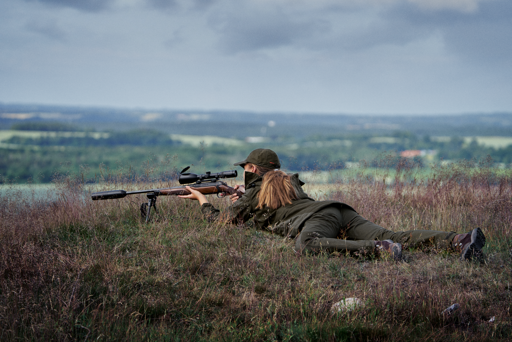 Avail jakke Women - Pine green melange