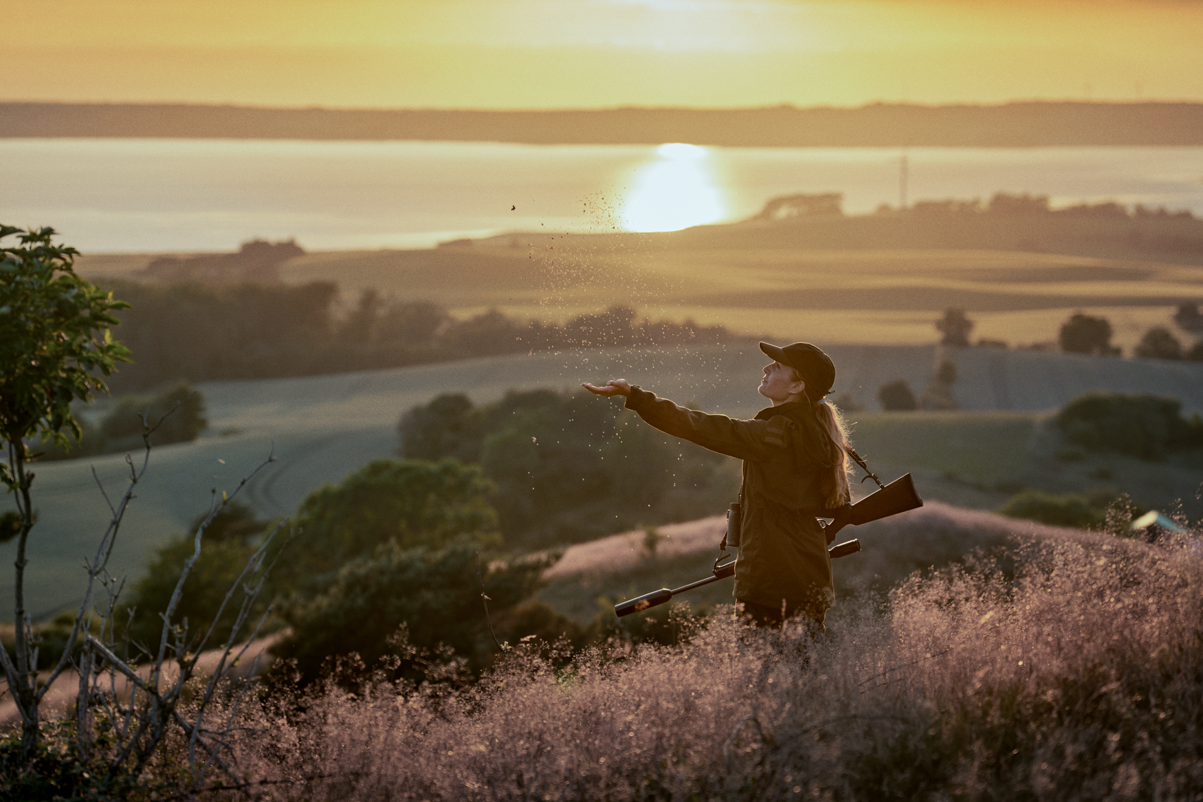 Avail jakke Women - Pine green melange