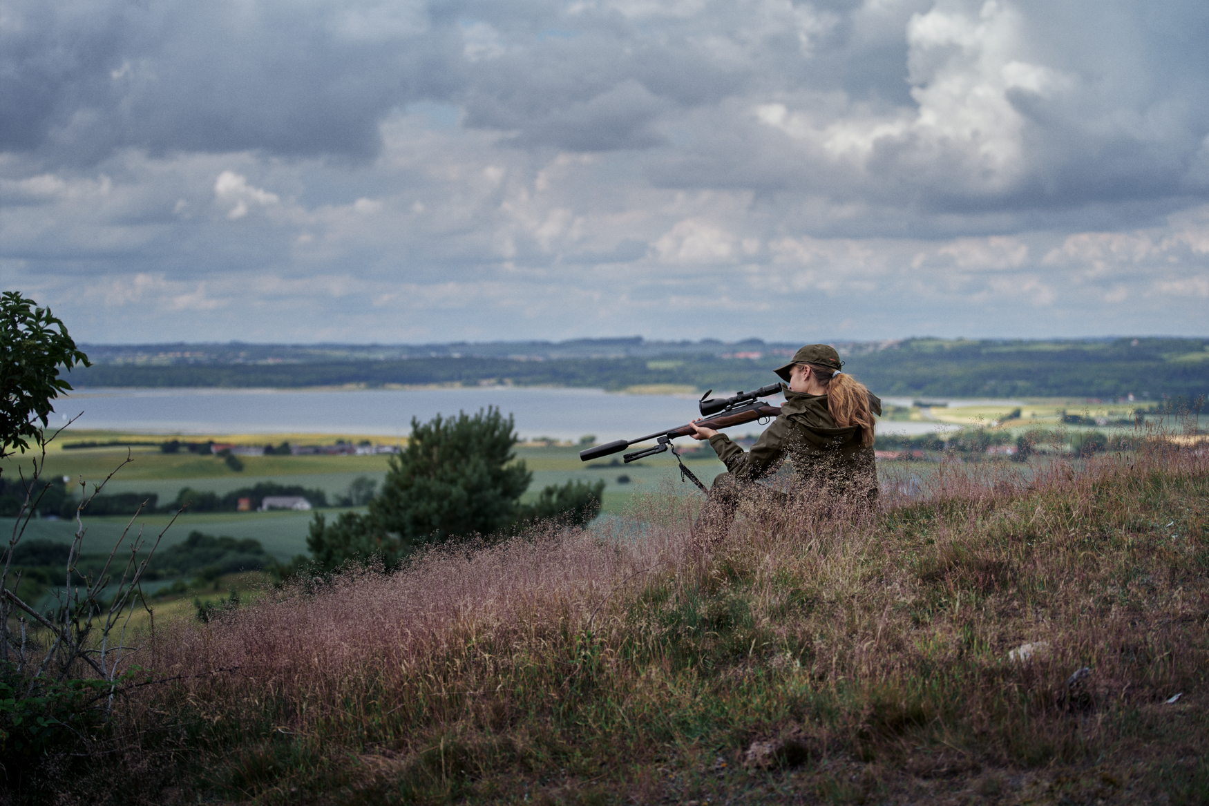 Avail jakke Women - Pine green melange