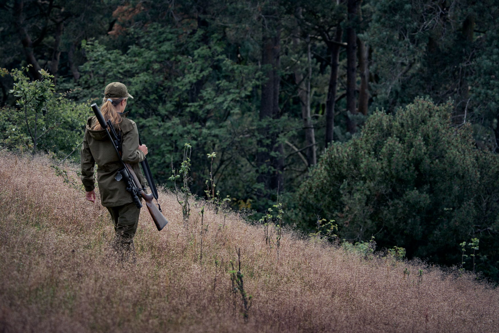 Avail jakke Women - Pine green melange